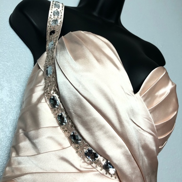 JJ’S HOUSE Pearl Pink Ruched layers bling strap 4 - Picture 3 of 16